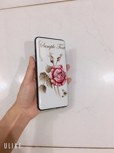 Ốp Hoa hồng sam sung A9 (2018) bóng đẹp