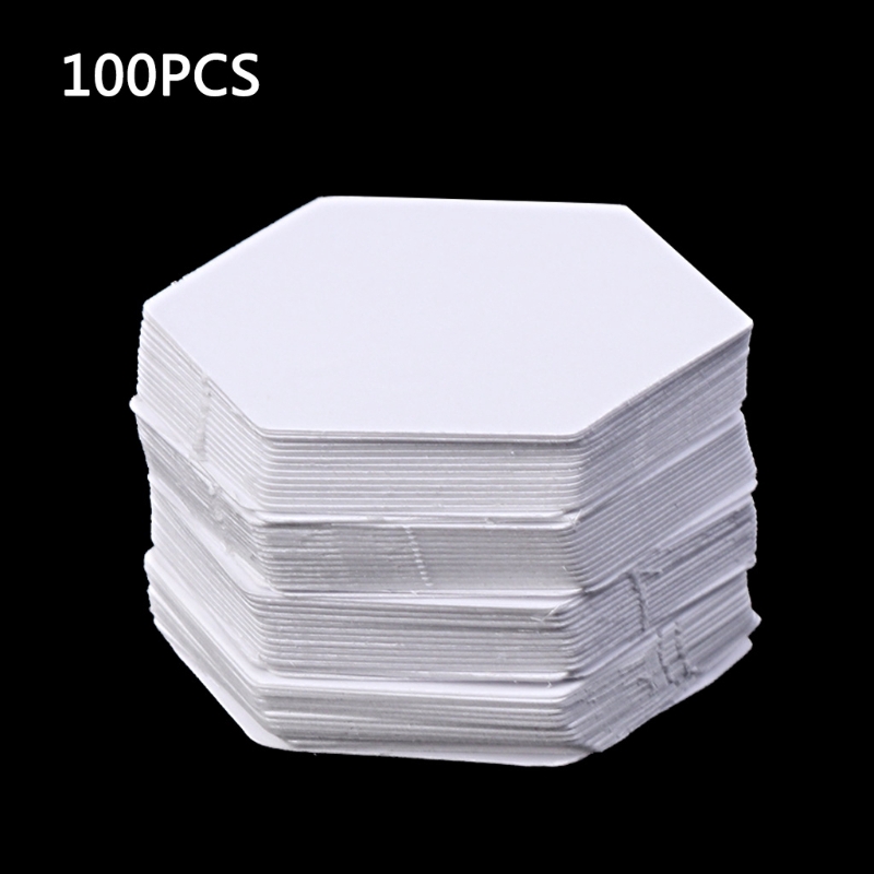 100 Miếng Vải Hình Lục Giác Nhiều Kích Cỡ Dùng Làm Đồ Thủ Công