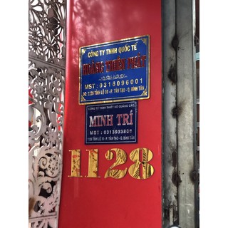 Số nhà mica gương nổi 10ly