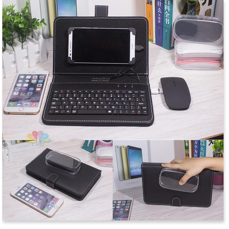 ⚡ Giá rẻ hủy diệt ⚡  Bàn Phím Chơi Game Có Chuột Cho Điện Thoại Android⚡ Bao Da Bàn Phím Có Chuột Cho Điện Thoại