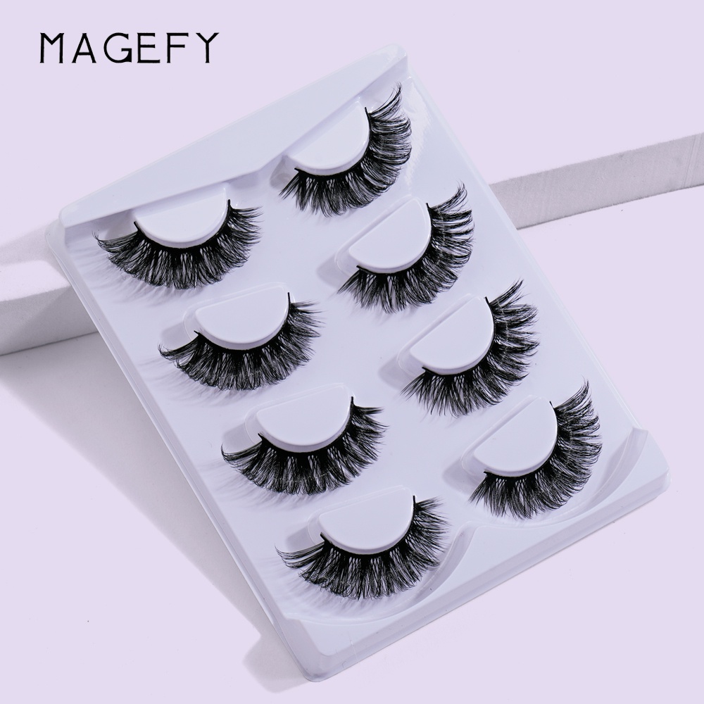 Set 4 cặp mi giả MAGEFY 3D dày tự nhiên