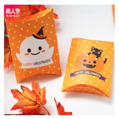 Set 5 hộp giấy gấp Happy Halloween size 14 x 10 x 2.8 cm