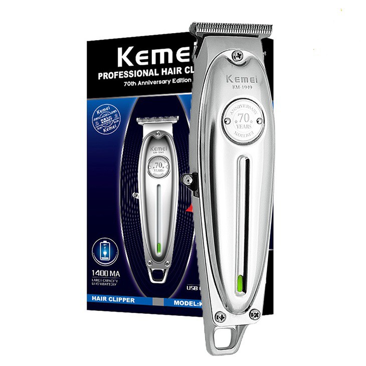 [Mã 153FMCGSALE1 giảm 10% đơn 250K] Tông đơ cắt tóc bấm viền kemei KM1949 công suất 5w
