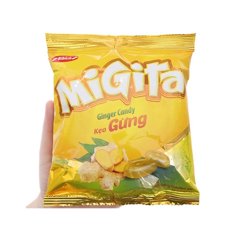 Kẹo cứng Migita Gừng túi 70g