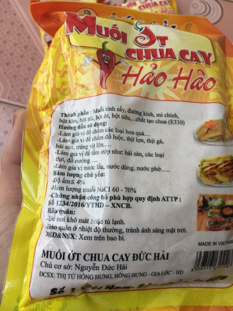 MUỐI ỚT CHUA CAY HẢO HẢO ( 1kg )