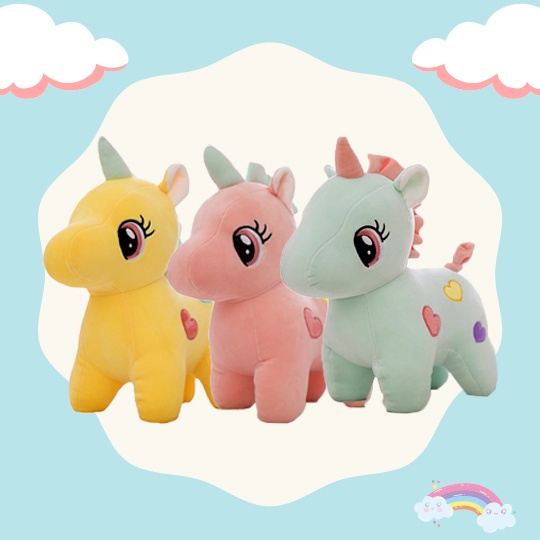 Ngựa Sừng Bông Baby 45cm Hàng Nhập Kiểu Dáng Đáng Yêu