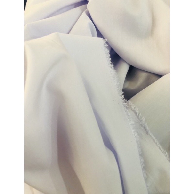 Vải kate Silk trắng chuyên may đồng phục học sinh, may ga, vỏ gối khách sạn phòng mạch.