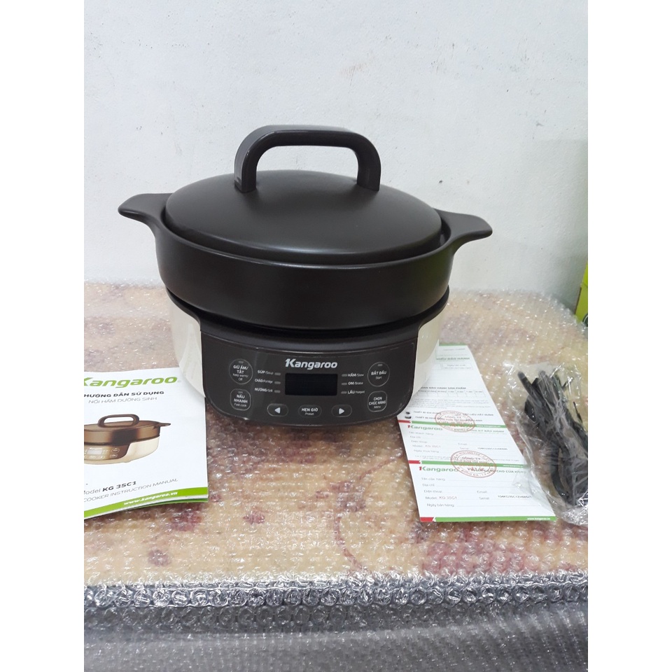 Nồi hầm dưỡng sinh kangaroo KG3SC1 bảo hành 12 tháng