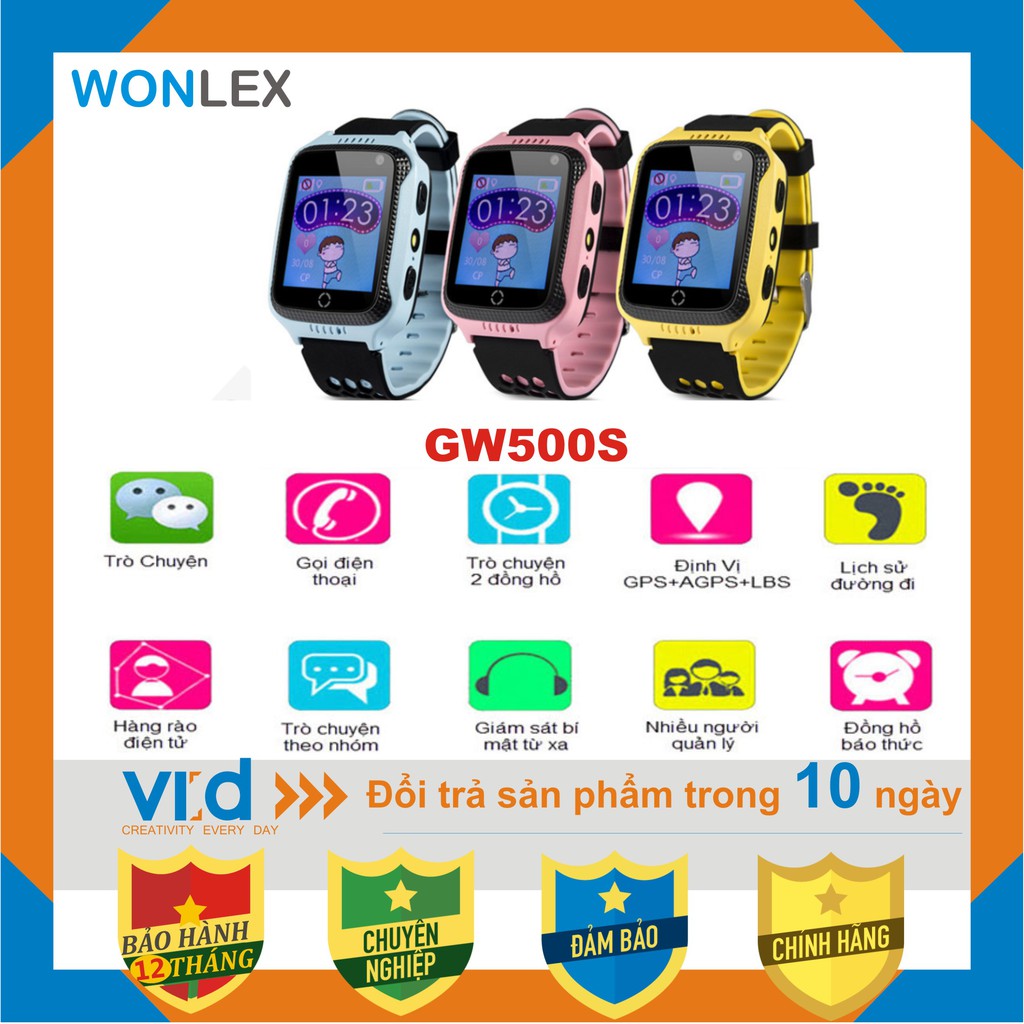 Đồng hồ định vị GPS Wonlex GW500S - Thời trang - Tiện lợi - Bảo hành 12 tháng