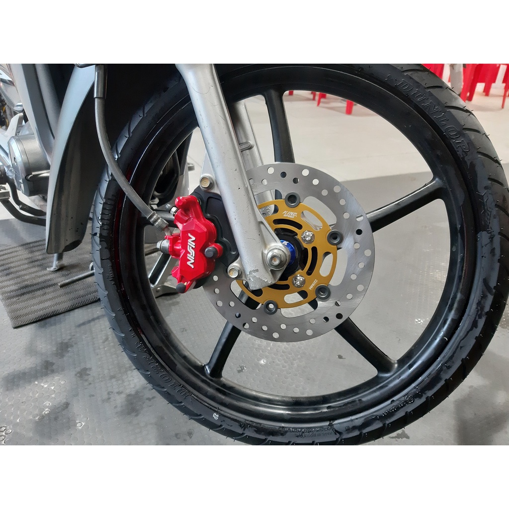 Đĩa thắng KingSpeed Moto 3 size 220mm cho AB cũ, Wave, Exciter 135, Sirius (070682)