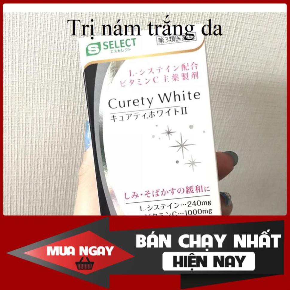 Curety White II viên uống trắng da mờ nám tàn nhang Nhật bản 270 viên 45 ngày cao cấp