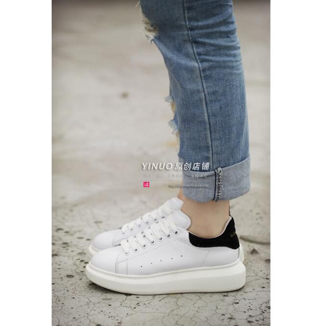 ALEXANDER MCQUEEN Giày Thể Thao Trắng Cổ Thấp Đế Dày 5.14 Thời Trang Cho Cặp Đôi