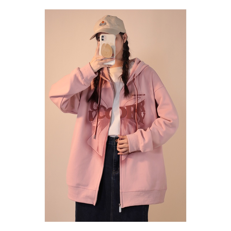 Áo Khoác cardigan Có Nón Dáng Rộng Thời Trang Mùa Thu Cho Cặp Đôi