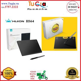 Bảng vẽ Huion HS64 chips (phiên bản Angry)  - cho Android & máy tính: tặng kèm găng tay họa sĩ & OTG - Hàng Chính Hãng