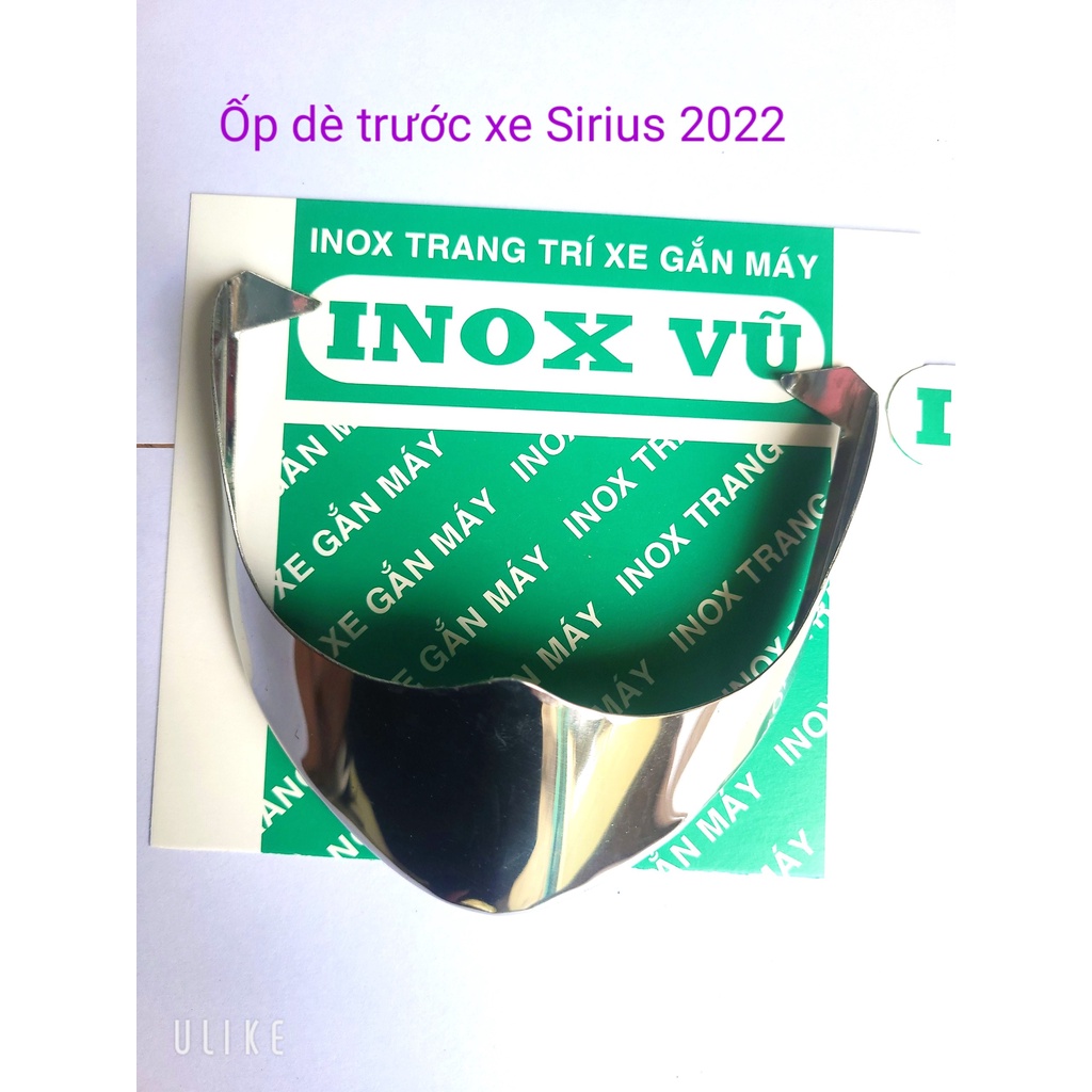 Combo Ốp dè INOX xe Sirius 2022 -2023 + 1 tem logo YAMAHHA giá 1 bộ tại xưởng INOX Vũ