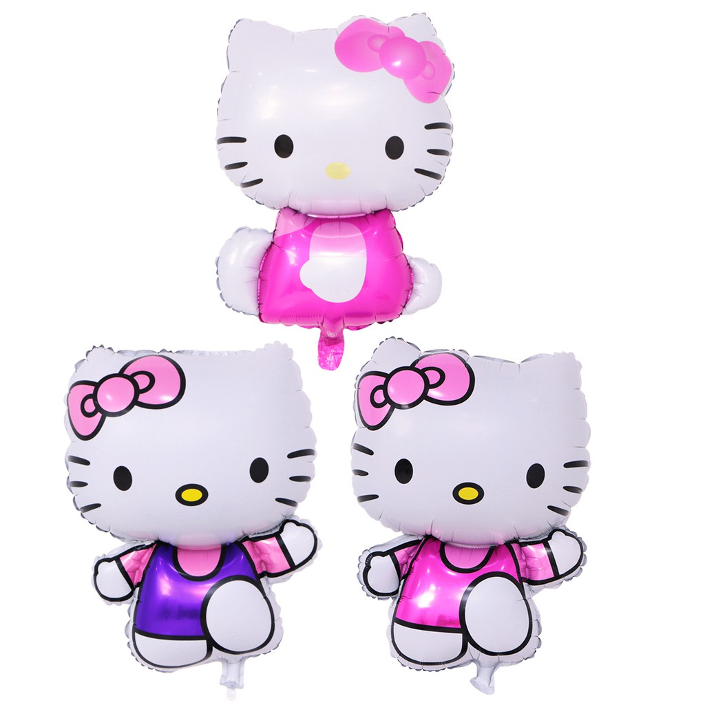 Bóng Tráng Nhôm Hình Mèo Hello Kitty Đáng Yêu