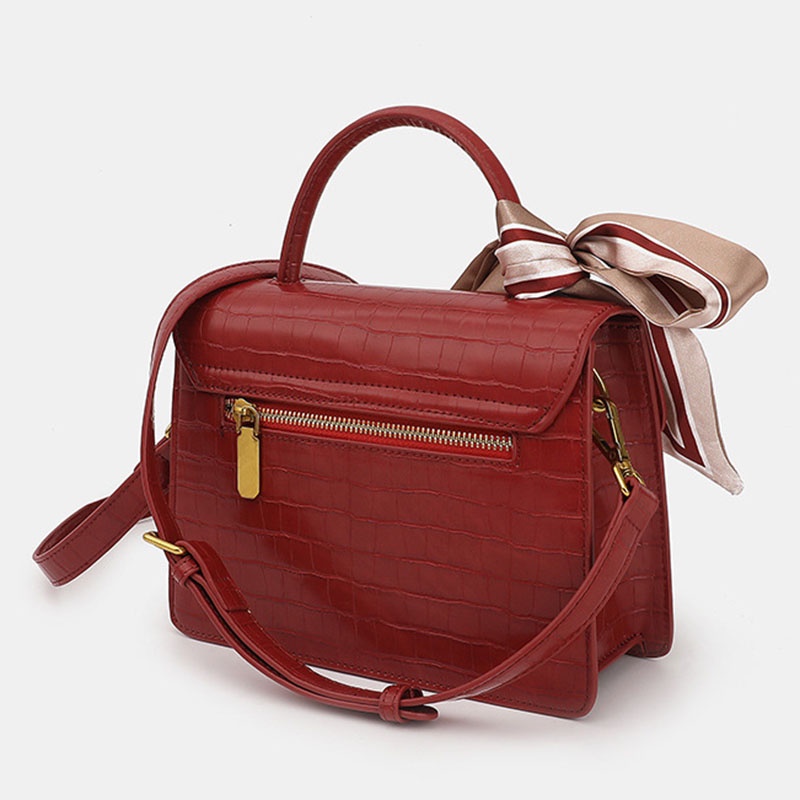 IELGY Túi Xách Tay Cài Khóa Vuông Kiểu retro Thời Trang Cao Cấp Cho Bạn Gái