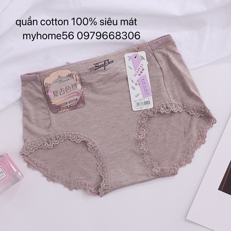 10 quần lót cotton 100% siêu mát 8231 (10 cái)