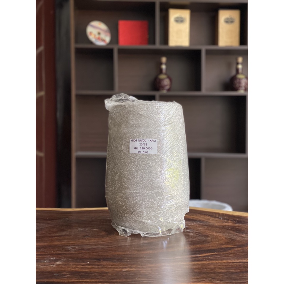Chậu đá xi măng đá mài GIỌT NƯỚC 20*35cm