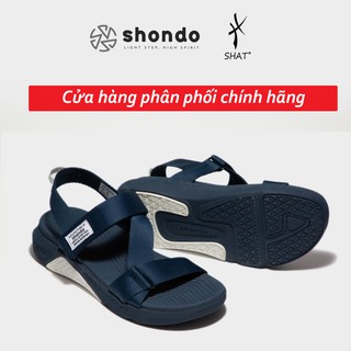 Giày sandal shondo F7 Racing  full xanh đen F7R3535