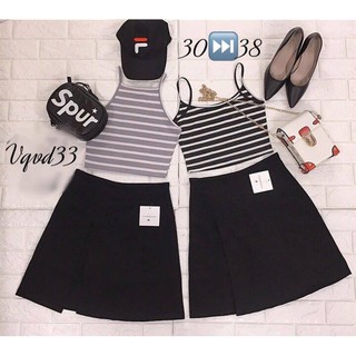 Thời trang nữ bigsize (55kg-95kg. Siêu phẩm Váy quần váy vải thun tuyết. Bigsize 32-38. Mã Vgd33
