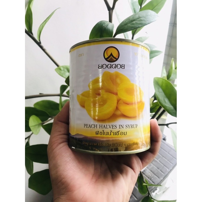 Đào ngâm Boddob Thái Lan hộp 820g