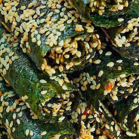 1 Kg Rong Biển Miếng Cuộn Mè Siêu Ngon-đồ ăn vặt