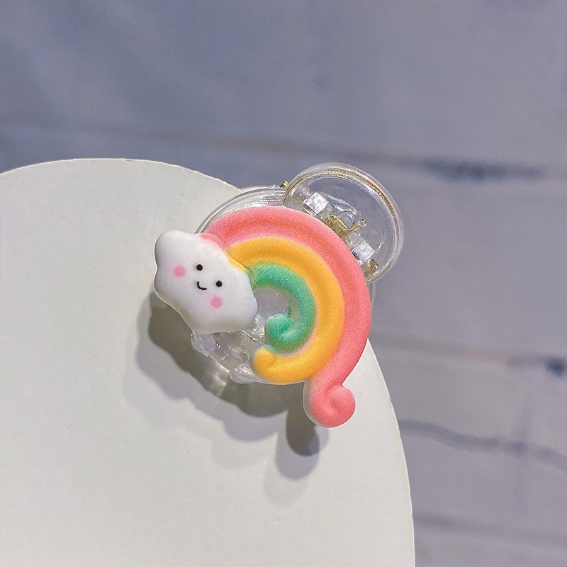 MVP2378 Kẹp Tóc Mini Hình Cầu Vồng / Mặt Trời / Ngôi Sao / Đám Mây Dễ Thương Cho Nữ