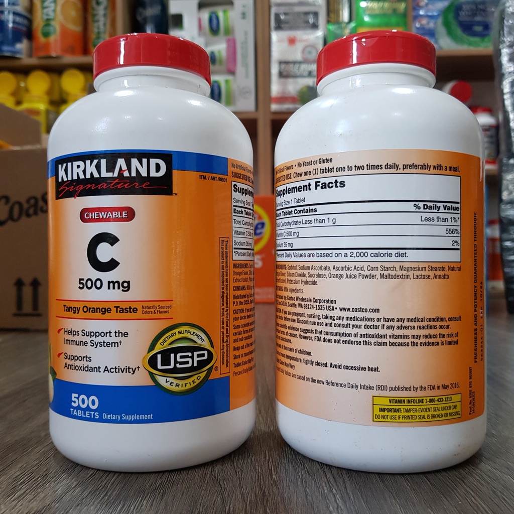 Viên ngậm, viên uống, viên nhai Vitamin C xuất xứ Mỹ