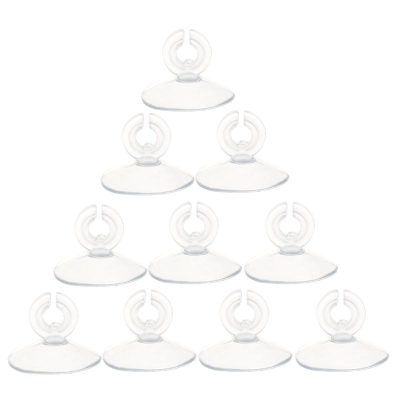 Set 10 kẹp giữ ống nước bằng nhựa mềm có giác hút cho bể cá