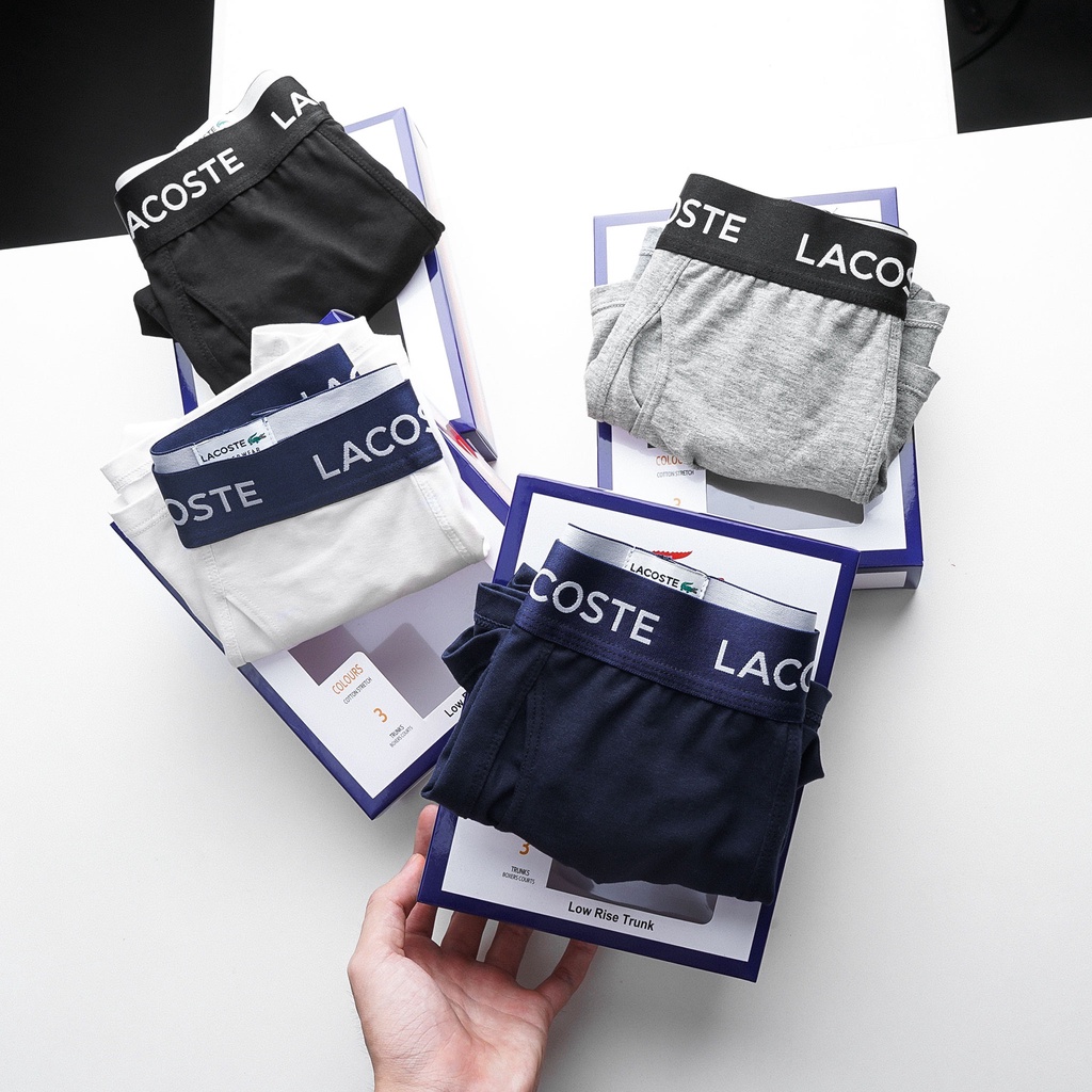 {40kg - 50kg} Quần Lót Boxer Cao Cấp Hiệu Cá Sấu: Chất Liệu Thun Thoáng Khí, Mềm Mịn, Êm Mát