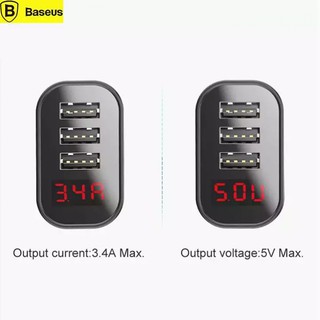 Sạc Baseus NRT-DY033C 3 cổng USB có Led