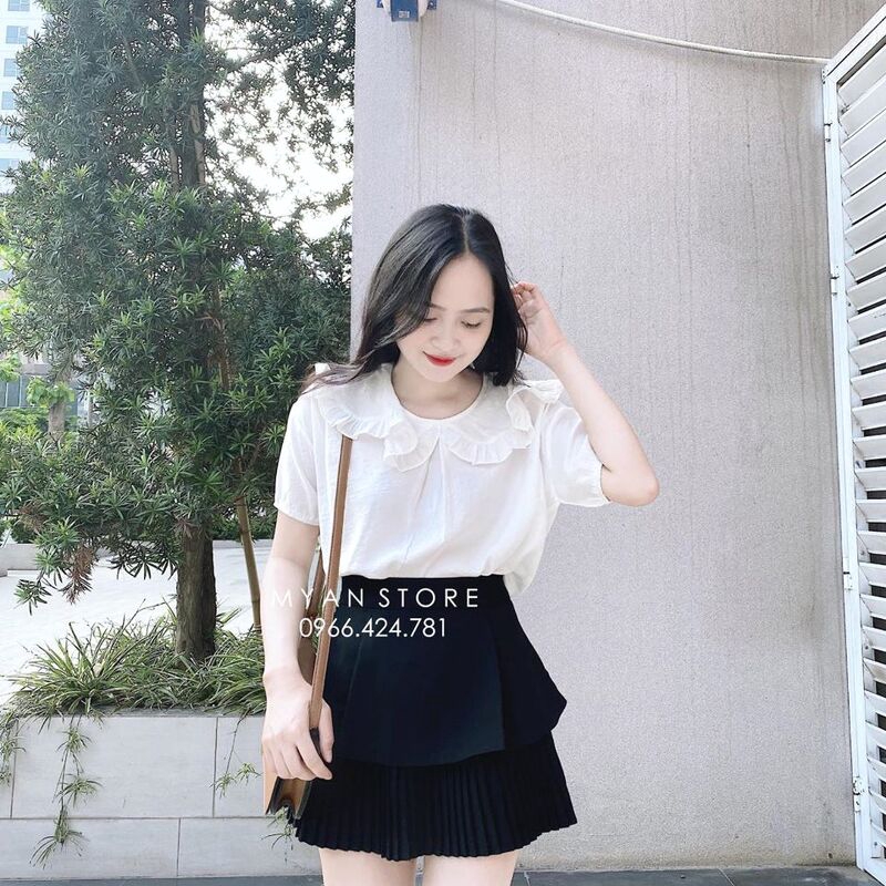 [Mã WASKT304 giảm 15% tối đa 30K đơn 99K] Chân váy xếp ly nhỏ dưới barshka 661 - V72009