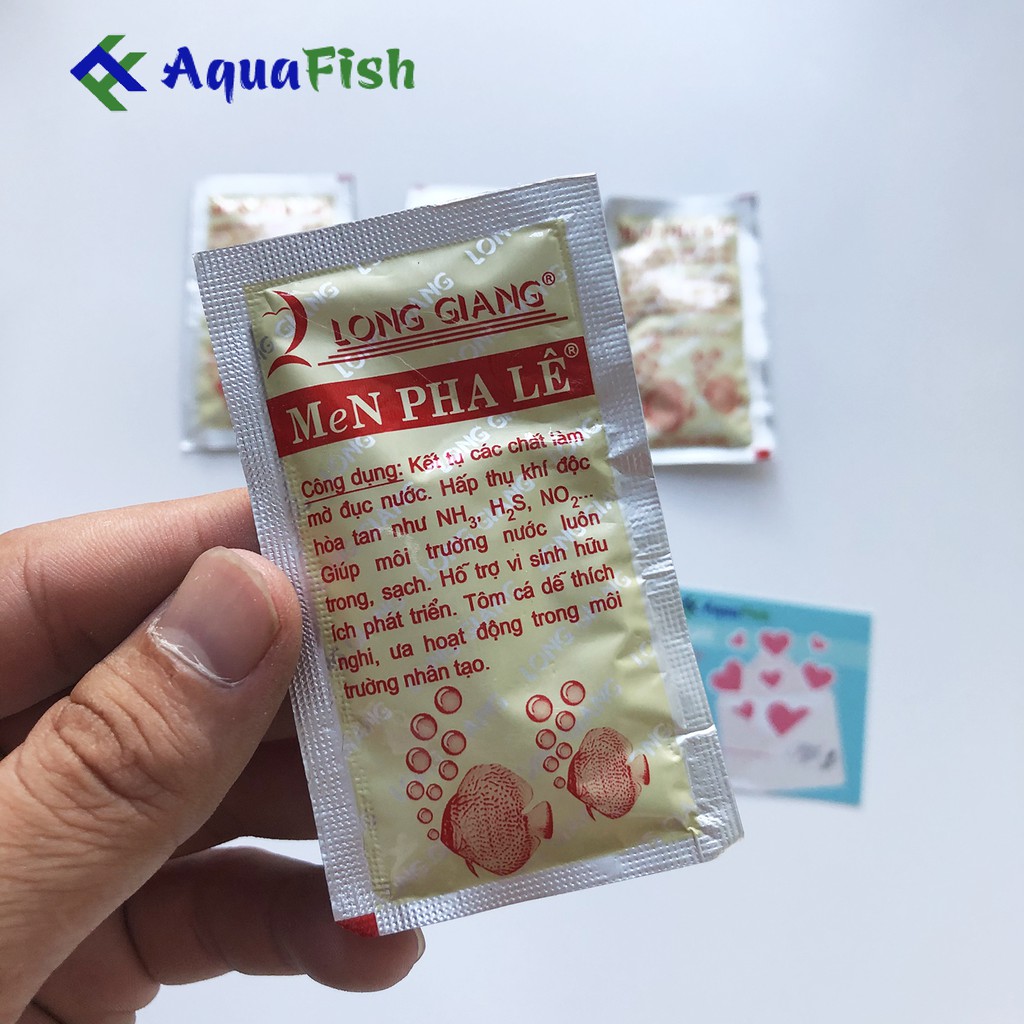 Combo 5 Gói Men Vi Sinh Pha Lê CRYSTAL 5g/túi Giúp Làm Trong Nước Cấp Tốc Và Ổn Định Hệ Vi Sinh Cho Bể Cá