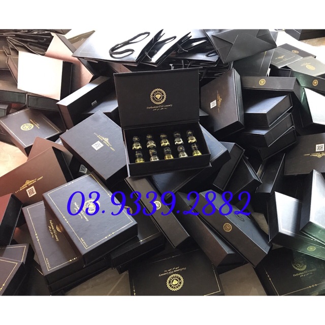 Set test mini Dubai - mùi tuỳ chọn gồm set 5 chai và set 10 chai (dung tích sử dụng 20ml)