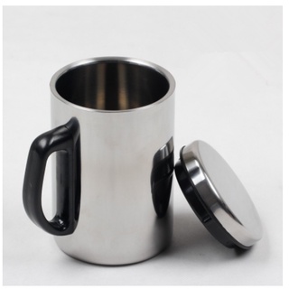 Ca giữ nhiệt inox, Ly giữ nhiệt có nắp 500ml bằng inox cao cấp