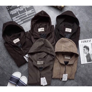 🔥Áo khoác “Mũ” chất da lộn của P&B😏