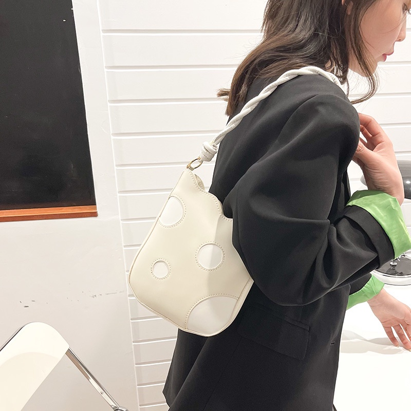 Túi Xách Đeo Vai Màu Vàng Hình Phô Mai Phong Cách Thời Trang Hàn Quốc Dành Cho Nữ