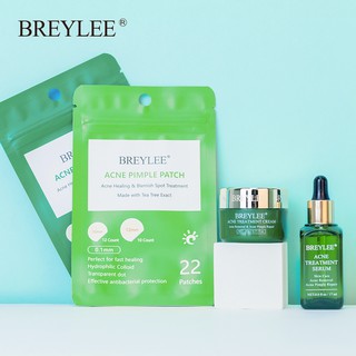 BREYLEE Bộ sản phẩm hỗ trợ giảm mụn làm sáng da và tiết dầu thương hiệu