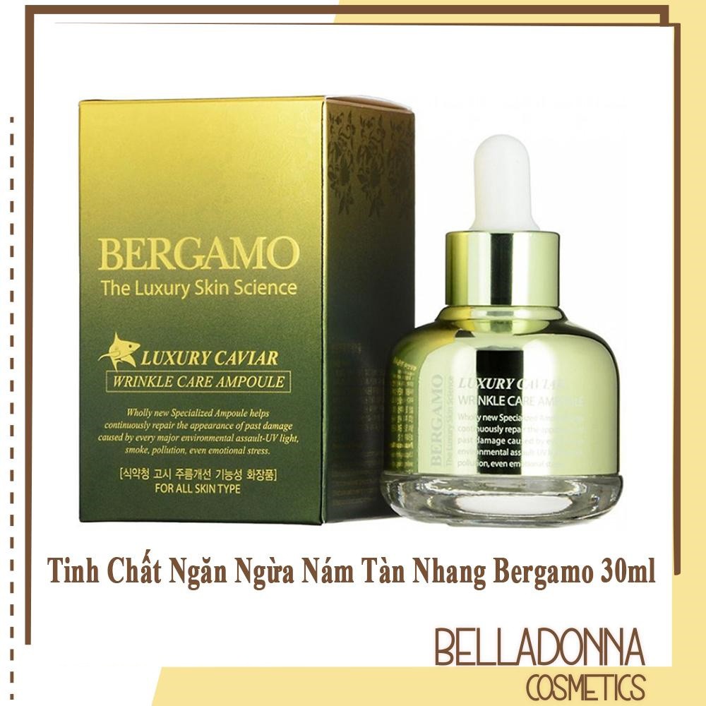 Tinh Chất ngăn ngừa Nám Tàn Nhang Bergamo Luxury Skin Science Luxury Caviar Wrinkle Care Ampoule 30ml