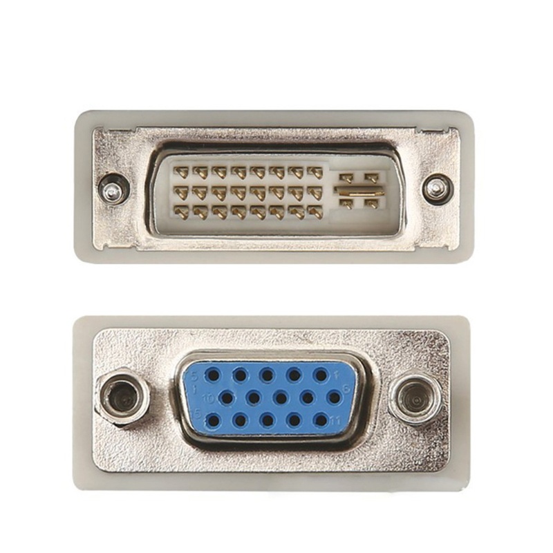 Đầu Nối Chuyển Đổi DVI Sang VGA 24 + 5 Male Sang VGA HD15 1080P Cho Máy Tính Laptop