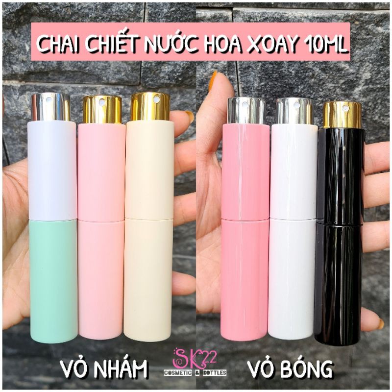❤[TẶNG VÒI CHIẾT]CHAI CHIẾT NƯỚC HOA XOAY 10ML❤