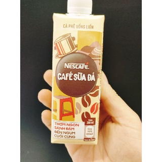 cà phê sữa đá nescafe hộp 200ml