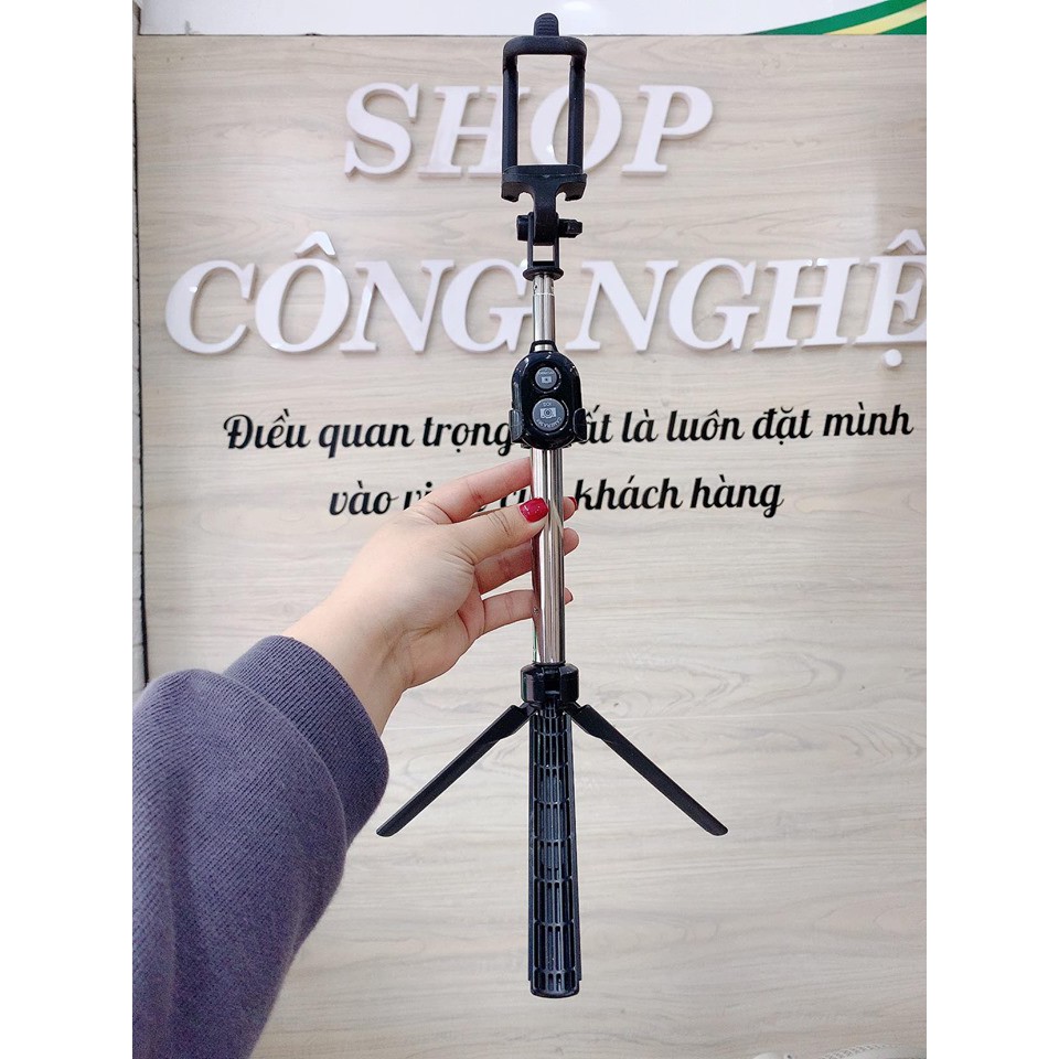 Gậy chụp ảnh có giá 3 chân Bluetood