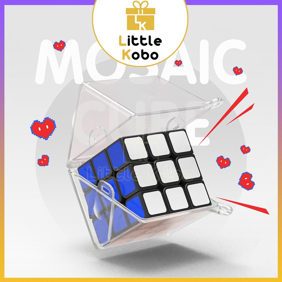 Móc Khóa Rubik Gan328 Rubik Gan 328 3x3 Stickerless Rubic 3 Tầng Đồ Chơi Trí Tuệ