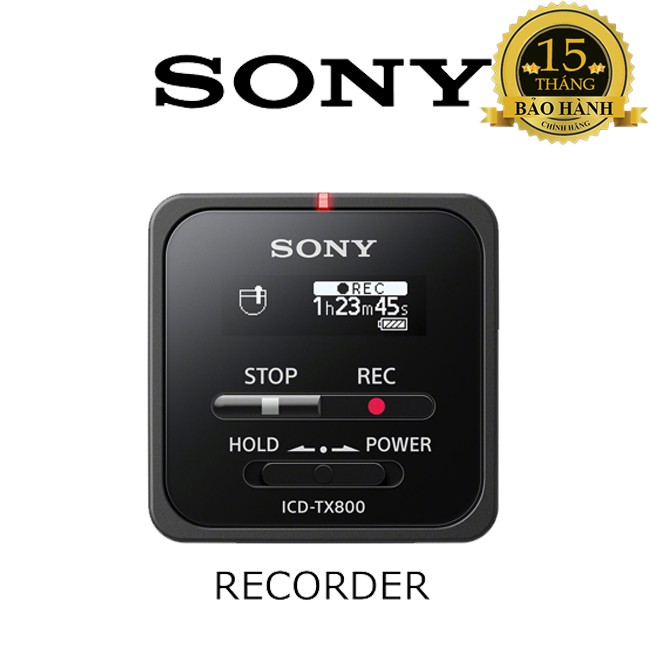 Máy Ghi Âm Sony ICD-TX800-16GB - nhỏ gọn, ghi âm cực tốt, bộ nhớ trong lớn