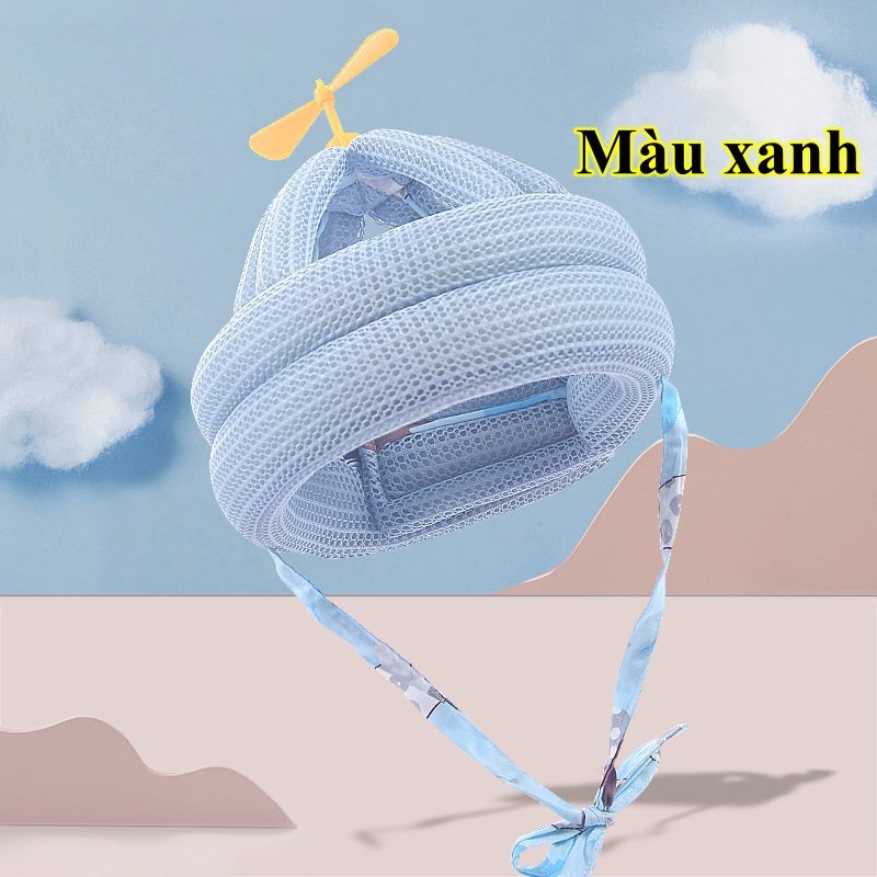 [ CAO CẤP SIÊU NHẸ ] Nón bảo vệ đầu cho bé có đệm thoáng khí chóng va đập, Nón tập đi tập bò tập ngồi