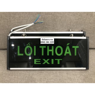 Đèn exit lối thoát hiểm dùng điện 2 mặt AED FIRE EXIT LIGHT