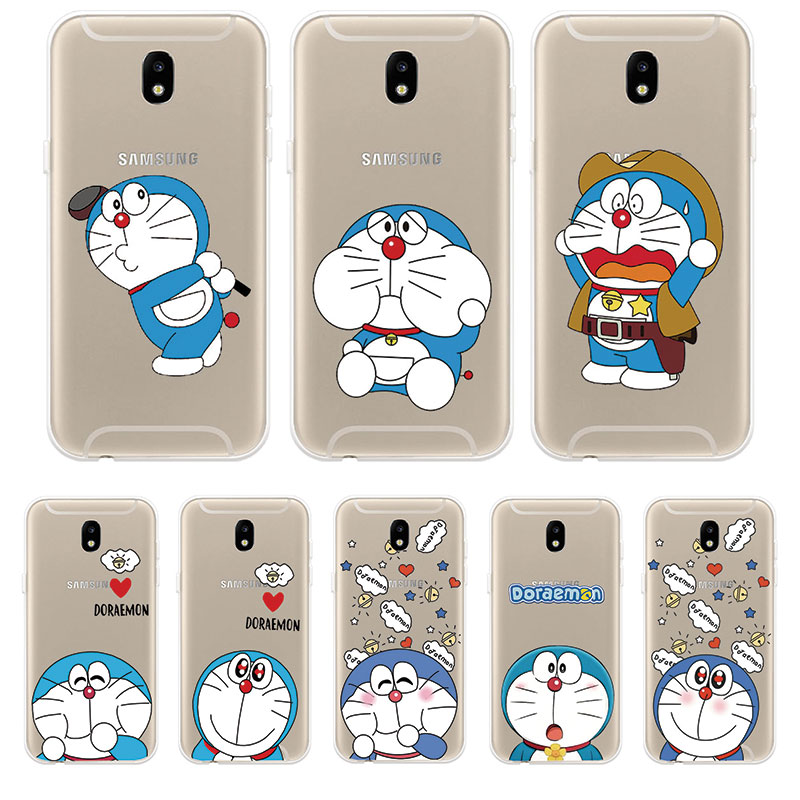 Ốp Lưng Samsung Galaxy J3 Pro J5 Pro J7 Pro 2017 TPU mềm Case Doraemon Two