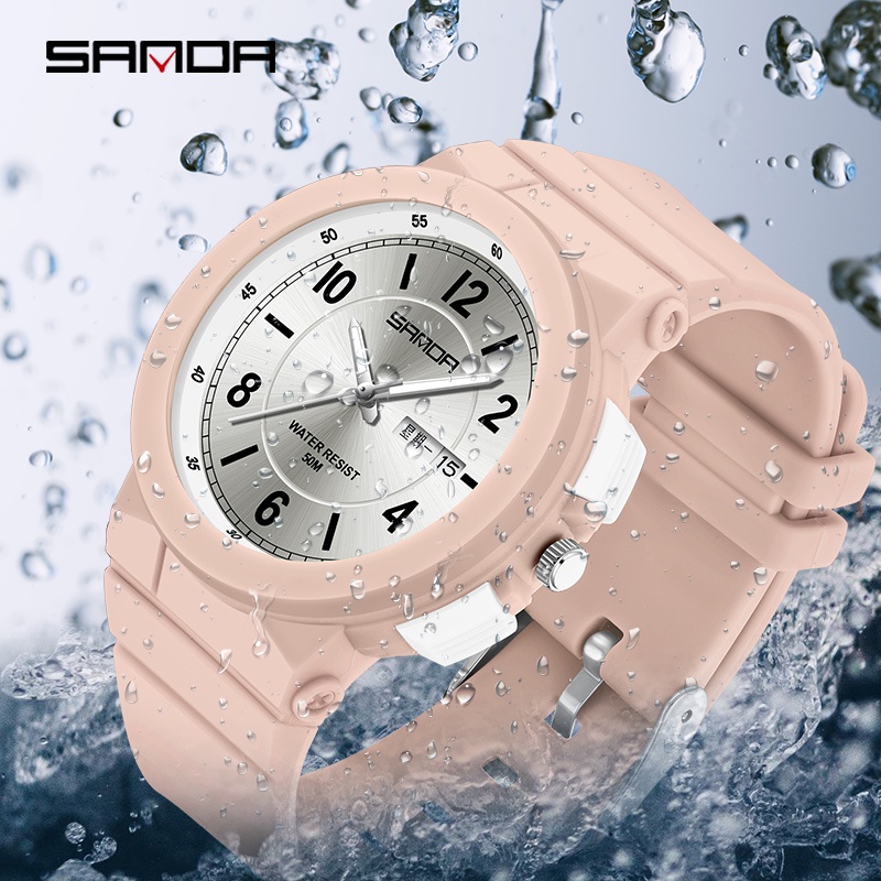 Đồng hồ quartz SANDA 6097-4 chống nước thời trang
